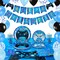 88 Pieces Gamer Birthday Party Decorations for Kids Boys Family Gaming Night Tableware Set Happy Birthday Banner Tablecloth Plates Napkins Cups Balloons Serves 16 Guests
